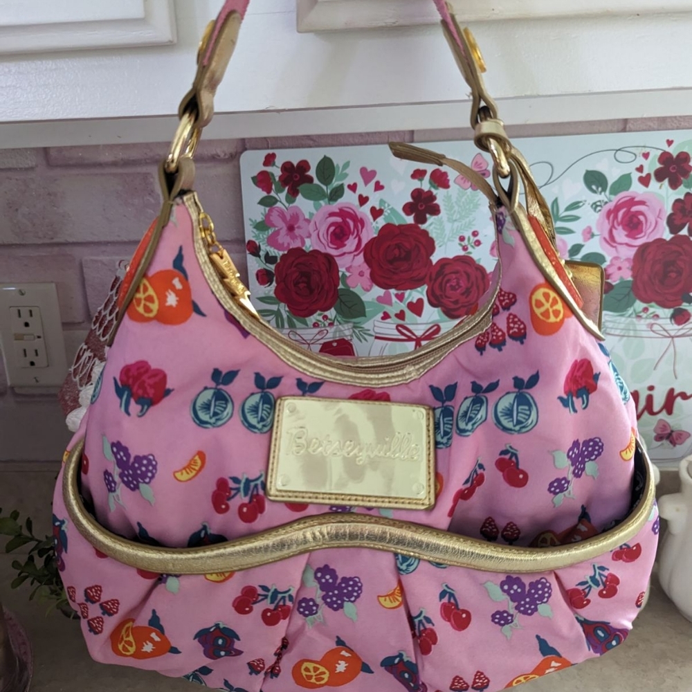 Betsey Johnson Pink Fruity Satchel
